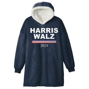 Kamala Harris Tim Walz 2024 Usa Election Hooded Wearable Blanket