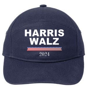 Kamala Harris Tim Walz 2024 Usa Election 7-Panel Snapback Hat