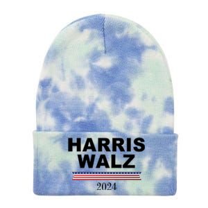 Kamala Harris Tim Walz 2024 Usa Election Tie Dye 12in Knit Beanie