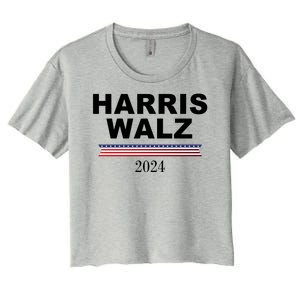 Kamala Harris Tim Walz 2024 Usa Election Women's Crop Top Tee