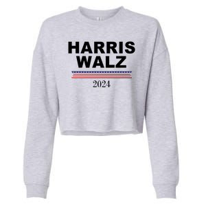 Kamala Harris Tim Walz 2024 Usa Election Cropped Pullover Crew