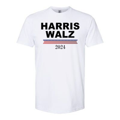 Kamala Harris Tim Walz 2024 Usa Election Softstyle CVC T-Shirt