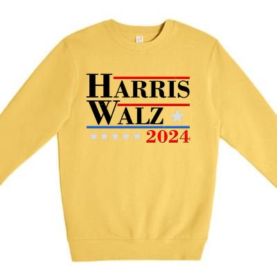 Kamala Harris Tim Walz 2024 Election Premium Crewneck Sweatshirt