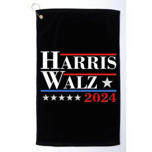 Kamala Harris Tim Walz 2024 Election Platinum Collection Golf Towel