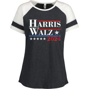 Kamala Harris Tim Walz 2024 Election Enza Ladies Jersey Colorblock Tee