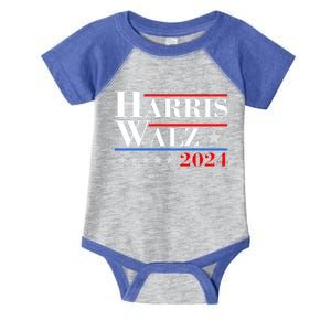 Kamala Harris Tim Walz 2024 Election Infant Baby Jersey Bodysuit