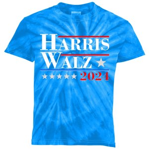 Kamala Harris Tim Walz 2024 Election Kids Tie-Dye T-Shirt