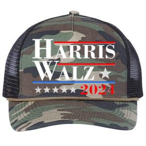 Kamala Harris Tim Walz 2024 Election Retro Rope Trucker Hat Cap