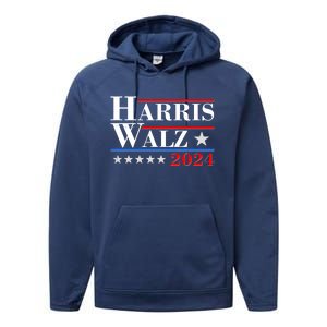 Kamala Harris Tim Walz 2024 Election Performance Fleece Hoodie