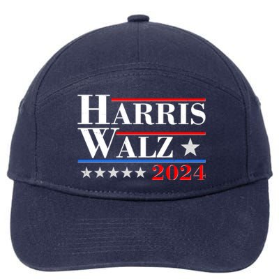 Kamala Harris Tim Walz 2024 Election 7-Panel Snapback Hat