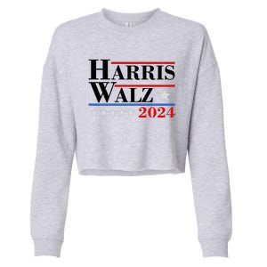 Kamala Harris Tim Walz 2024 Election Cropped Pullover Crew