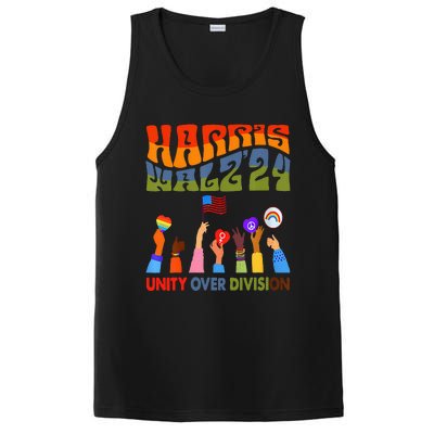 Kamala Harris Tim Walz Waltz Boho Aesthetic PosiCharge Competitor Tank