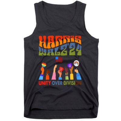 Kamala Harris Tim Walz Waltz Boho Aesthetic Tank Top