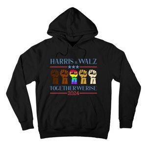 Kamala Harris Tim Walz 2024 Election Lgbt Harris Walz Waltz Hoodie