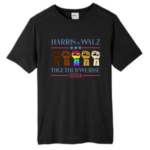 Kamala Harris Tim Walz 2024 Election Lgbt Harris Walz Waltz Tall Fusion ChromaSoft Performance T-Shirt