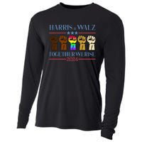 Kamala Harris Tim Walz 2024 Election Lgbt Harris Walz Waltz Cooling Performance Long Sleeve Crew