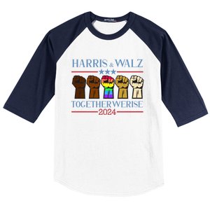 Kamala Harris Tim Walz 2024 Election Lgbt Harris Walz Waltz Baseball Sleeve Shirt