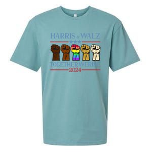 Kamala Harris Tim Walz 2024 Election Lgbt Harris Walz Waltz Sueded Cloud Jersey T-Shirt