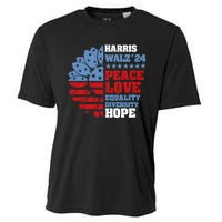 Kamala Harris Tim Walz 2024 Peace Lgbt Harris Walz Waltz Cooling Performance Crew T-Shirt