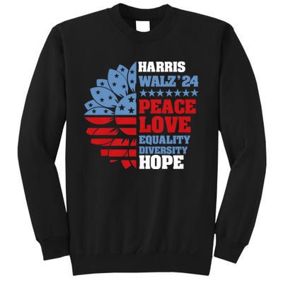 Kamala Harris Tim Walz 2024 Peace Lgbt Harris Walz Waltz Sweatshirt