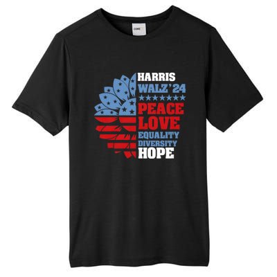 Kamala Harris Tim Walz 2024 Peace Lgbt Harris Walz Waltz Tall Fusion ChromaSoft Performance T-Shirt