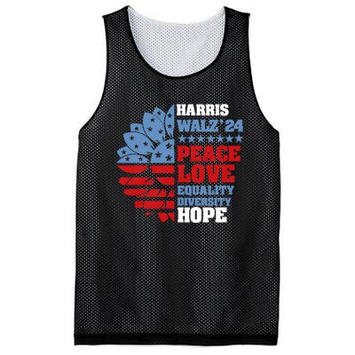 Kamala Harris Tim Walz 2024 Peace Lgbt Harris Walz Waltz Mesh Reversible Basketball Jersey Tank