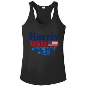 Kamala Harris Tim Walz When We Fight We Win Gift Ladies PosiCharge Competitor Racerback Tank