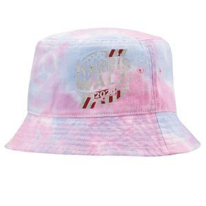 Kamala Harris Tim Walz Waltz 2024 Tie-Dyed Bucket Hat