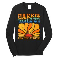 Kamala Harris Tim Waltz 2024 For The People Boho Aesthetic Long Sleeve Shirt