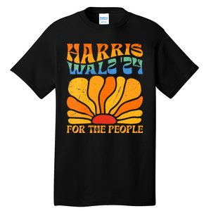 Kamala Harris Tim Waltz 2024 For The People Boho Aesthetic Tall T-Shirt