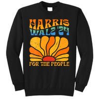 Kamala Harris Tim Waltz 2024 For The People Boho Aesthetic Tall Sweatshirt