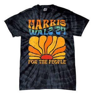 Kamala Harris Tim Waltz 2024 For The People Boho Aesthetic Tie-Dye T-Shirt