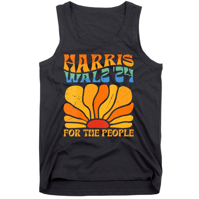 Kamala Harris Tim Waltz 2024 For The People Boho Aesthetic Tank Top