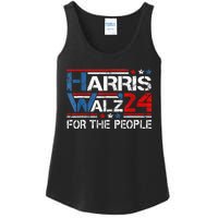 Kamala Harris Tim Waltz 2024 Harris Waltz24 For The People Ladies Essential Tank