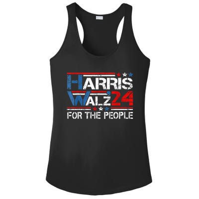 Kamala Harris Tim Waltz 2024 Harris Waltz24 For The People Ladies PosiCharge Competitor Racerback Tank