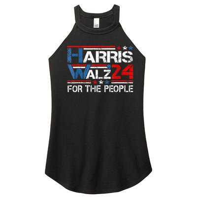 Kamala Harris Tim Waltz 2024 Harris Waltz24 For The People Women’s Perfect Tri Rocker Tank