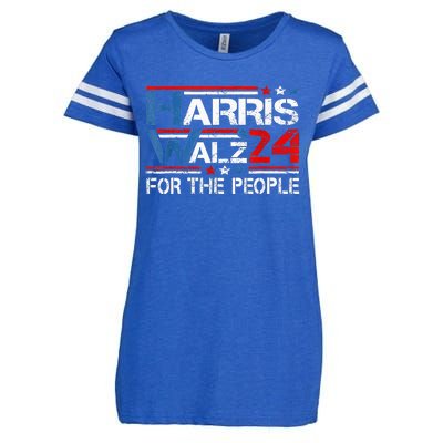 Kamala Harris Tim Waltz 2024 Harris Waltz24 For The People Enza Ladies Jersey Football T-Shirt