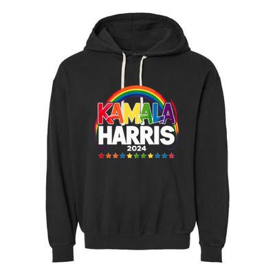 Kamala Harris Tim Walz Garment-Dyed Fleece Hoodie