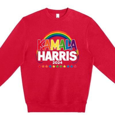 Kamala Harris Tim Walz Premium Crewneck Sweatshirt