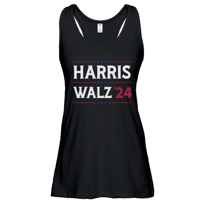 Kamala Harris Tim Walz 2024 Campaign Supporter Design Ladies Essential Flowy Tank