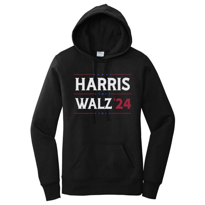 Kamala Harris Tim Walz 2024 Campaign Supporter Design Women's Pullover Hoodie