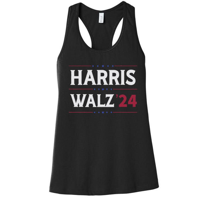 Kamala Harris Tim Walz 2024 Campaign Supporter Design Women's Racerback Tank