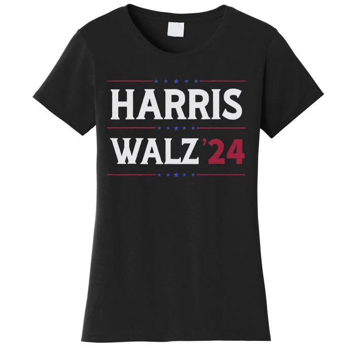 Kamala Harris Tim Walz 2024 Campaign Supporter Design Women's T-Shirt