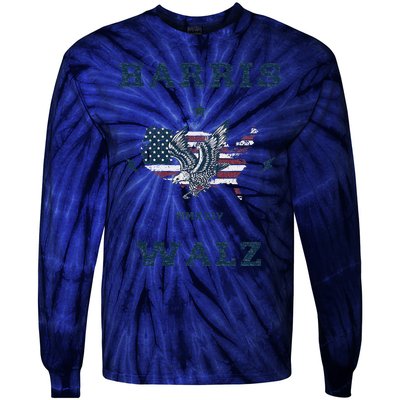 Kamala Harris Tim Walz 2024 Harris Tie-Dye Long Sleeve Shirt