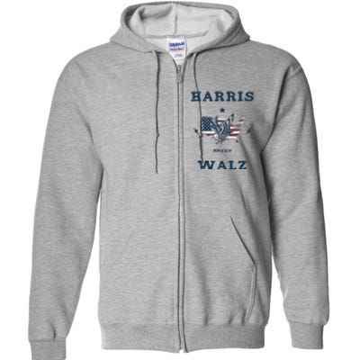 Kamala Harris Tim Walz 2024 Harris Full Zip Hoodie