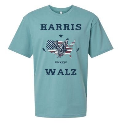 Kamala Harris Tim Walz 2024 Harris Sueded Cloud Jersey T-Shirt