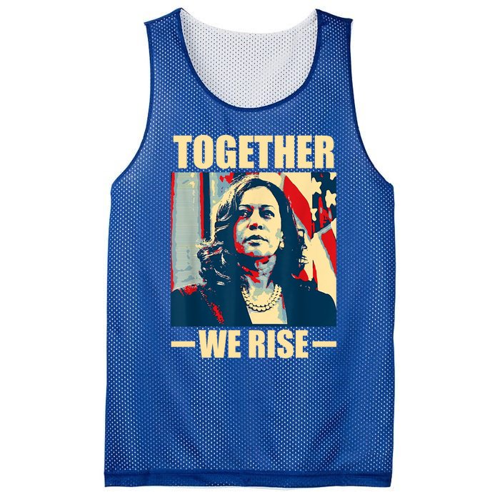 Kamala Harris Together We Rise Empowering Political Gift Mesh Reversible Basketball Jersey Tank