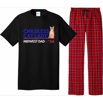 Kamala Harris Tim Walz Harris Waltz 2024 Midwest Dad Pajama Set