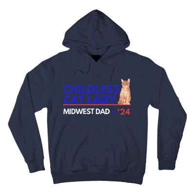 Kamala Harris Tim Walz Harris Waltz 2024 Midwest Dad Tall Hoodie