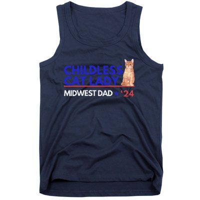 Kamala Harris Tim Walz Harris Waltz 2024 Midwest Dad Tank Top